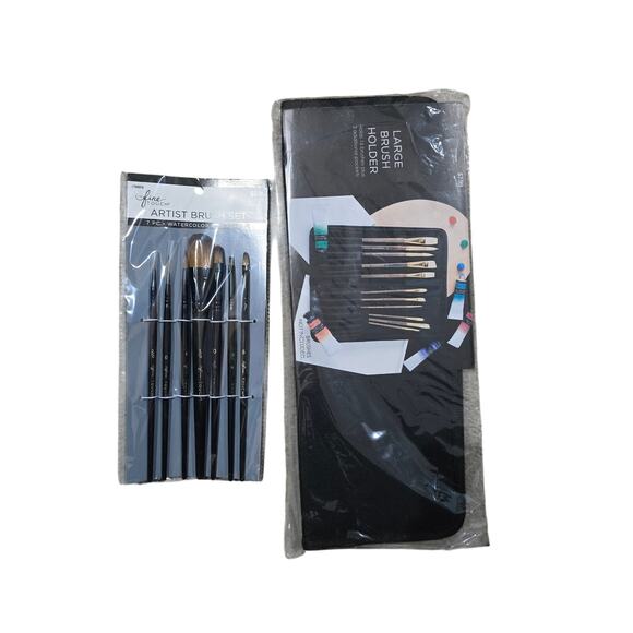 None Other - Painters Brushes and Brush Holder Set NWT
